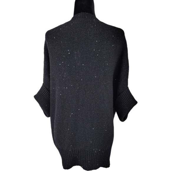 NWT Talbots Woman’s black buttoned cardigan sweater dolman elbow sleeve L Petite - Picture 10 of 10